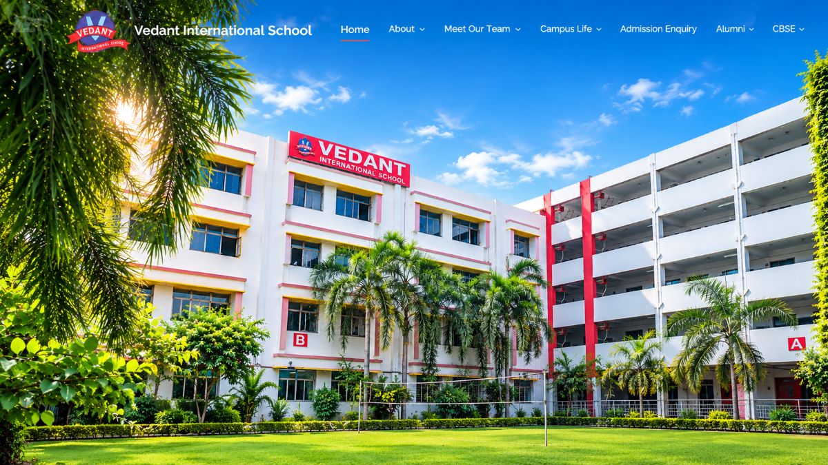 Vedant International School Website Development