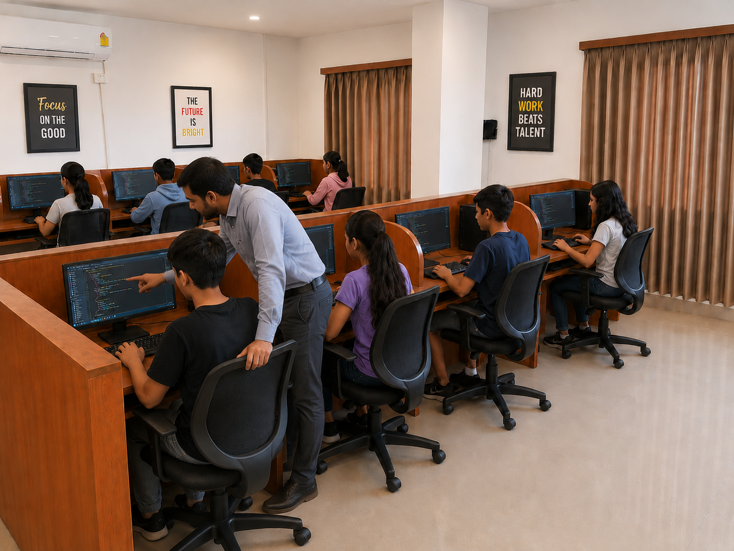 Students collaborating