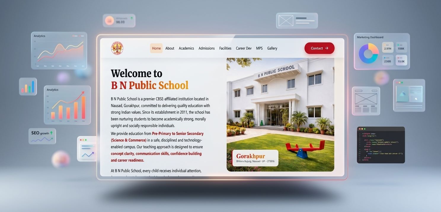 BN Public School CBSE School Website Development