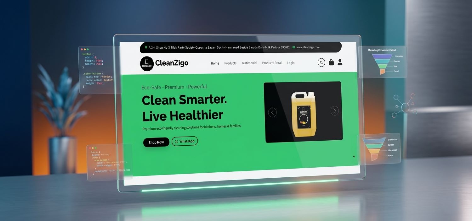 Cleanzigo E-commerce Website Development