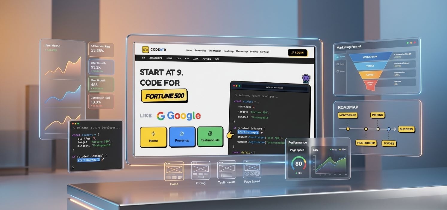 CodeAt9 Coding Learning Platform Website