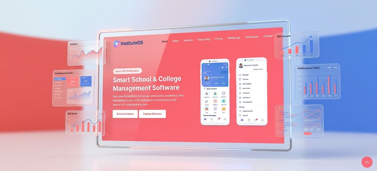 InstituteOS School Management Software Website Development