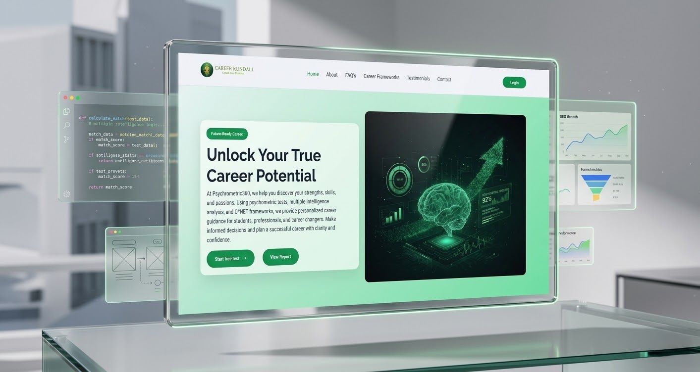 Psychometric Career Assessment Platform Website